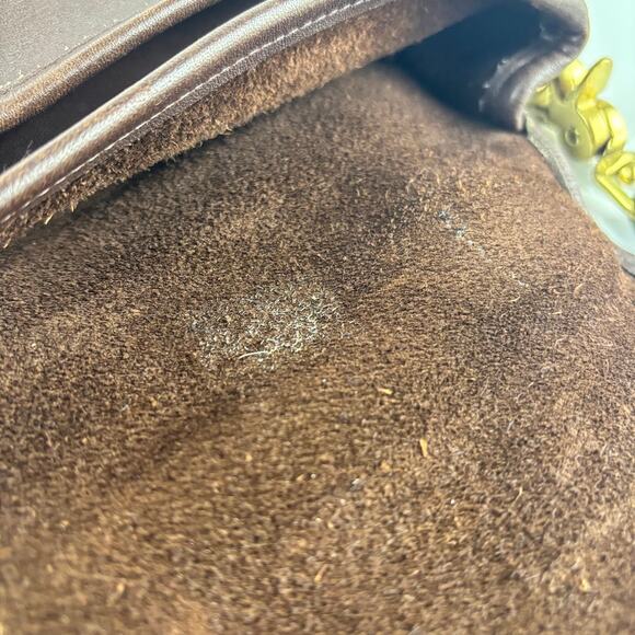 Coach 5130 Crossbody Station Bag Leather Top Handle Chocolate Brown - Picture 12 of 16